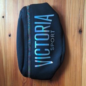 Victoria's Secret black and iridescent fanny pack/hip pack NWT